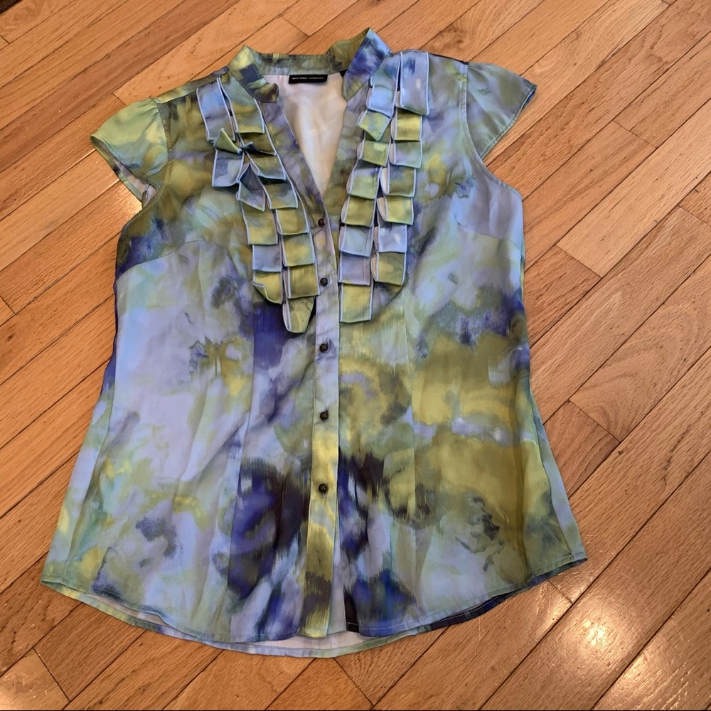 New York and Company Watercolor Sleeveless top